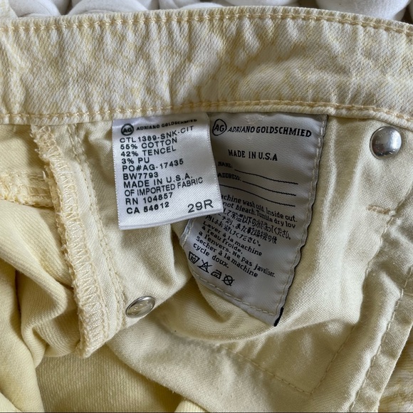 AG yellow python skinny jean - Picture 6 of 6